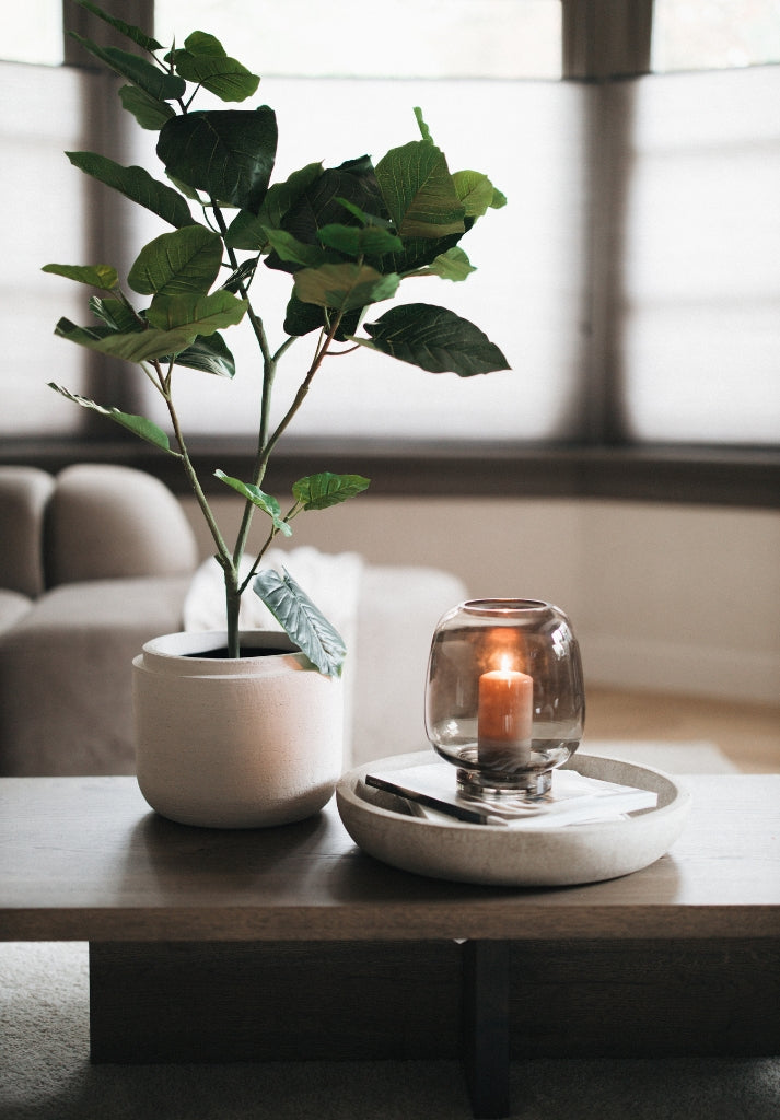 Bloempot - Neck - Beige - 22x18 cm - STILL