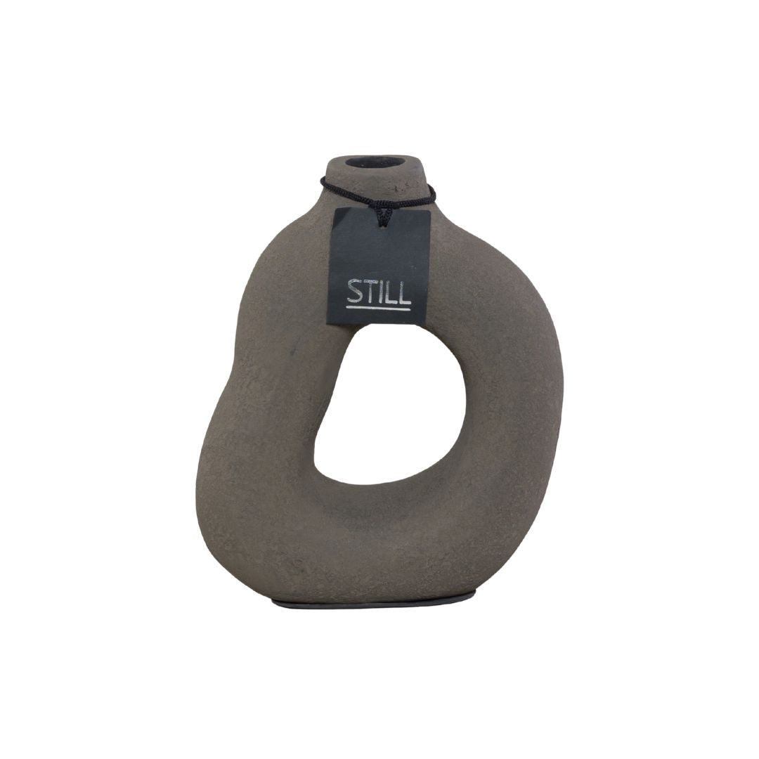 D Vaas - Organische Vorm - Dark - 30x24 cm - STILL