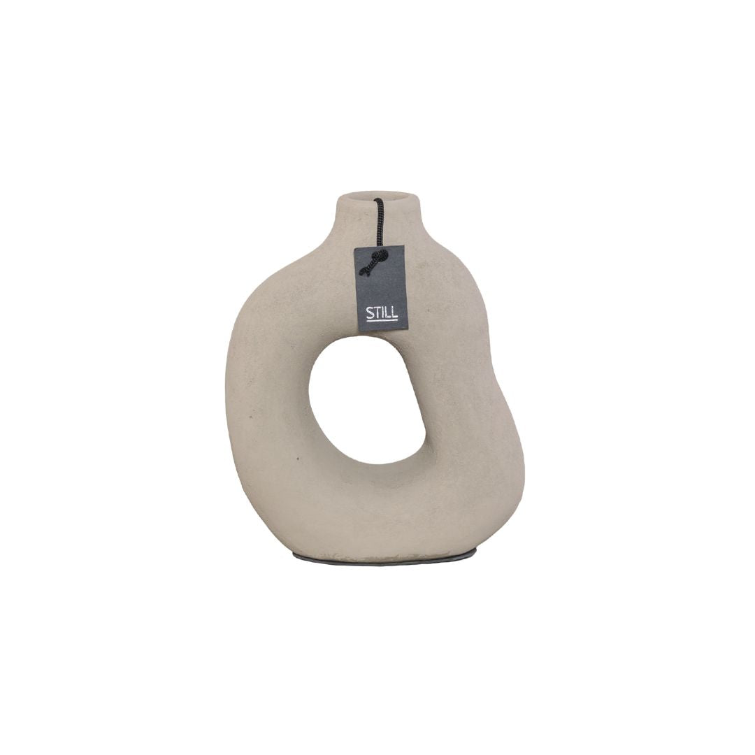 D Vaas - Organische Vorm - Taupe - 30x24 cm en 23x22 cm - STILL Voordeelbundel