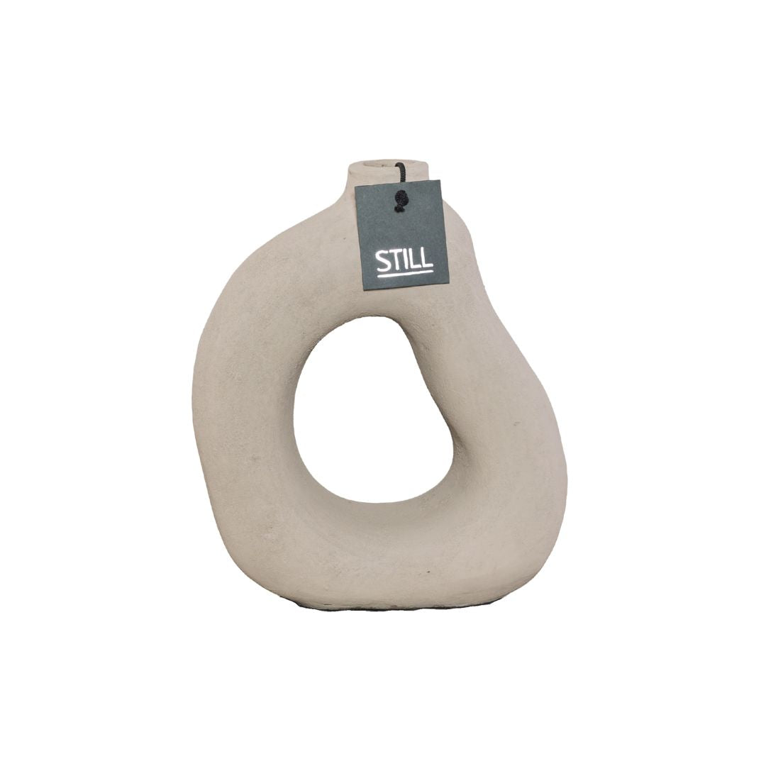D Vaas - Organische Vorm - Taupe - 30x24 cm en 23x22 cm - STILL Voordeelbundel