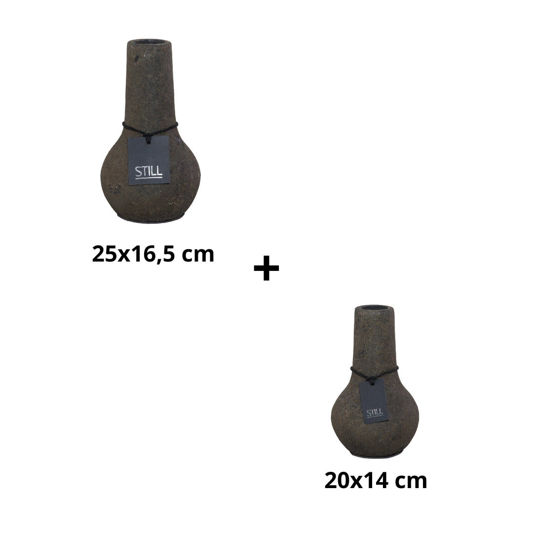 Flesvaas Organisch - Donkerbruin - STILL - Bundelvoordeel