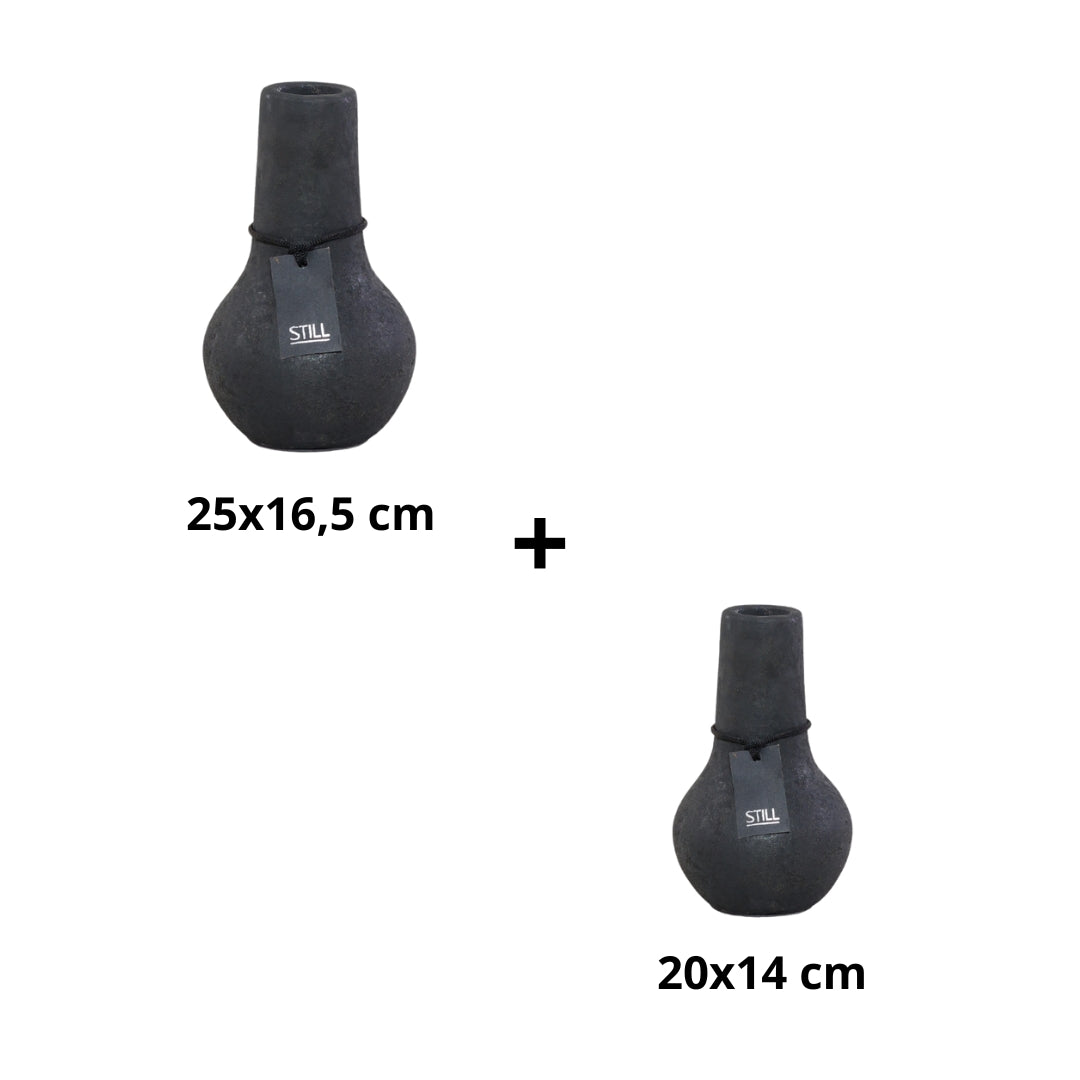 Flesvaas Organisch - Zwart - STILL - Bundelvoordeel