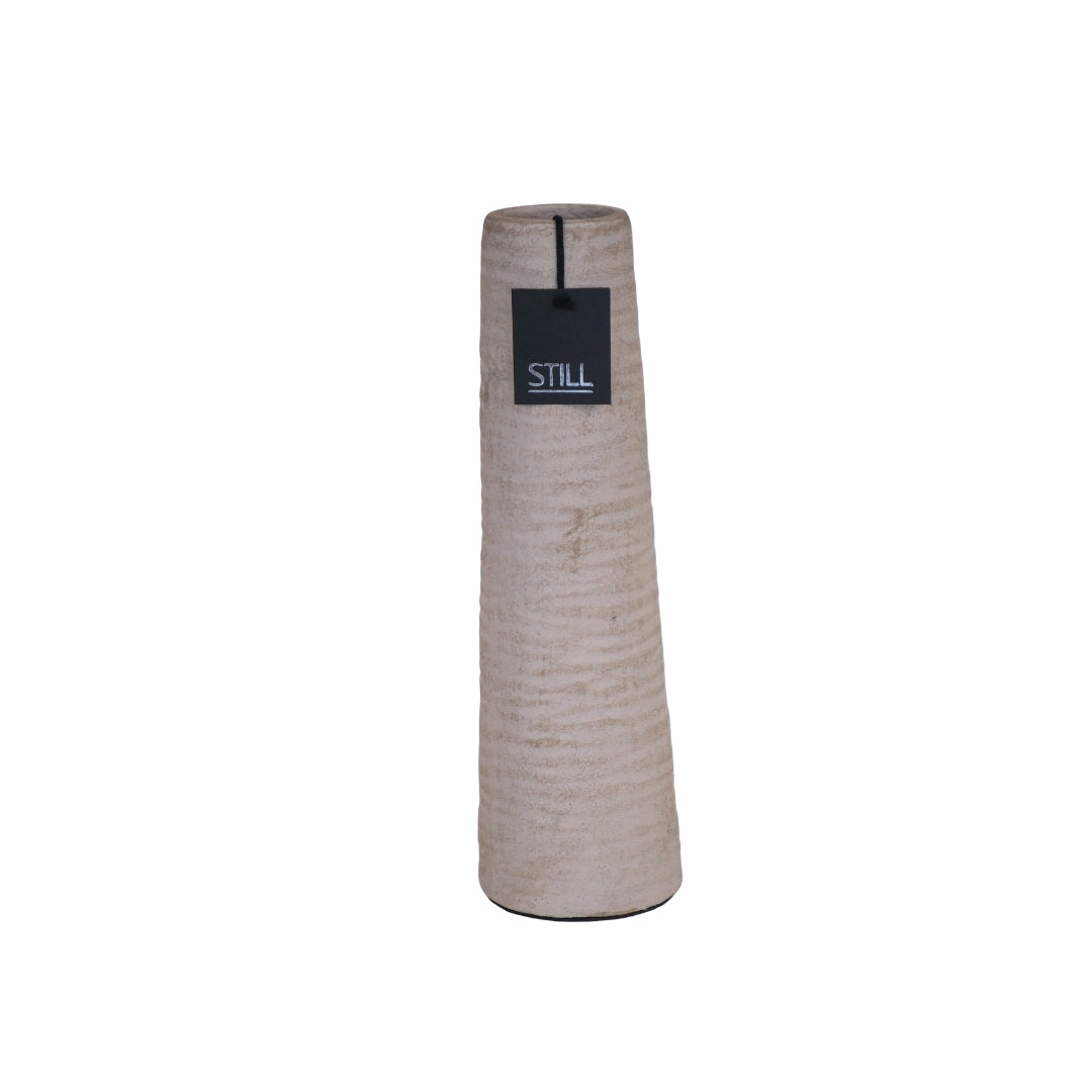 Geribbelde Vaas hoog Light 40x12 cm - STILL