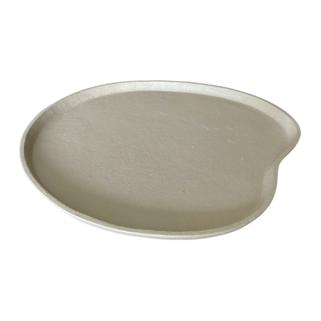 Organische schaal - Groot - Ijzer - Beige - 50 cm - STILL