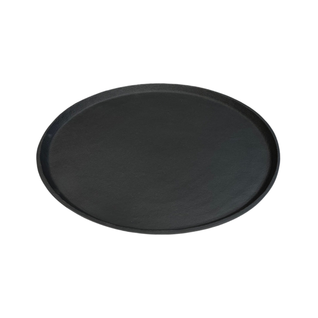 Decoratieve schaal - Rond - Zwart - 40 cm - Ijzer - STILL