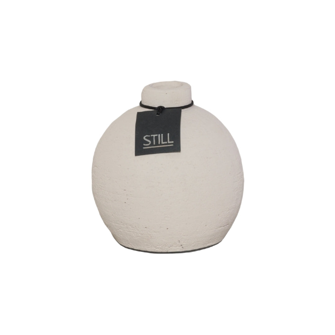 Vaas Kendil - Beige - 19x18 cm - STILL, Bolvaas