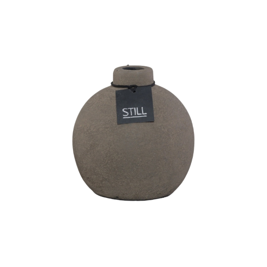 Vaas Kendil - Dark - 19x18 cm - STILL, Bolvaas