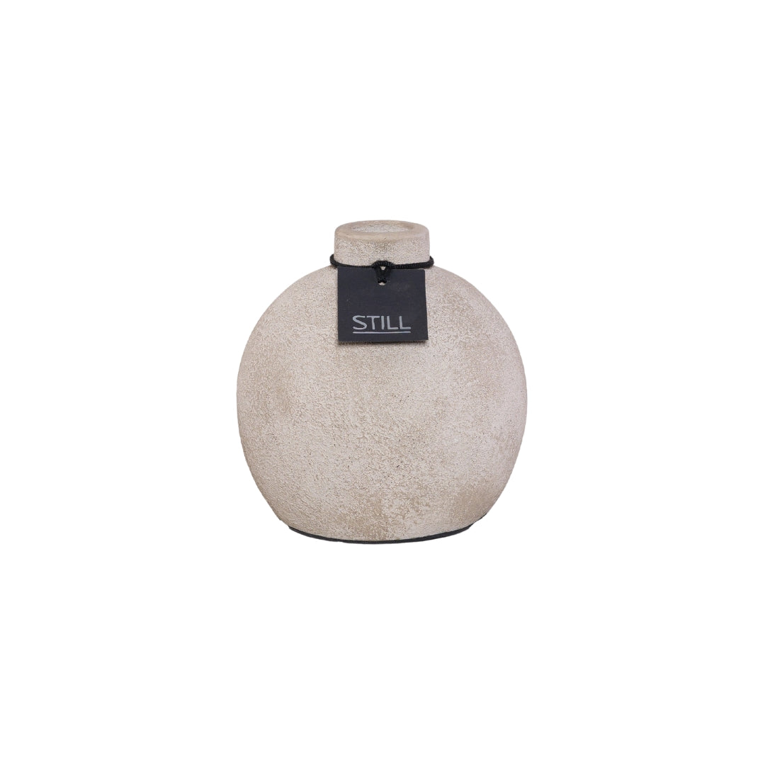 Vaas Kendil - Beige - 16,5x15,5 cm - STILL, Bolvaas
