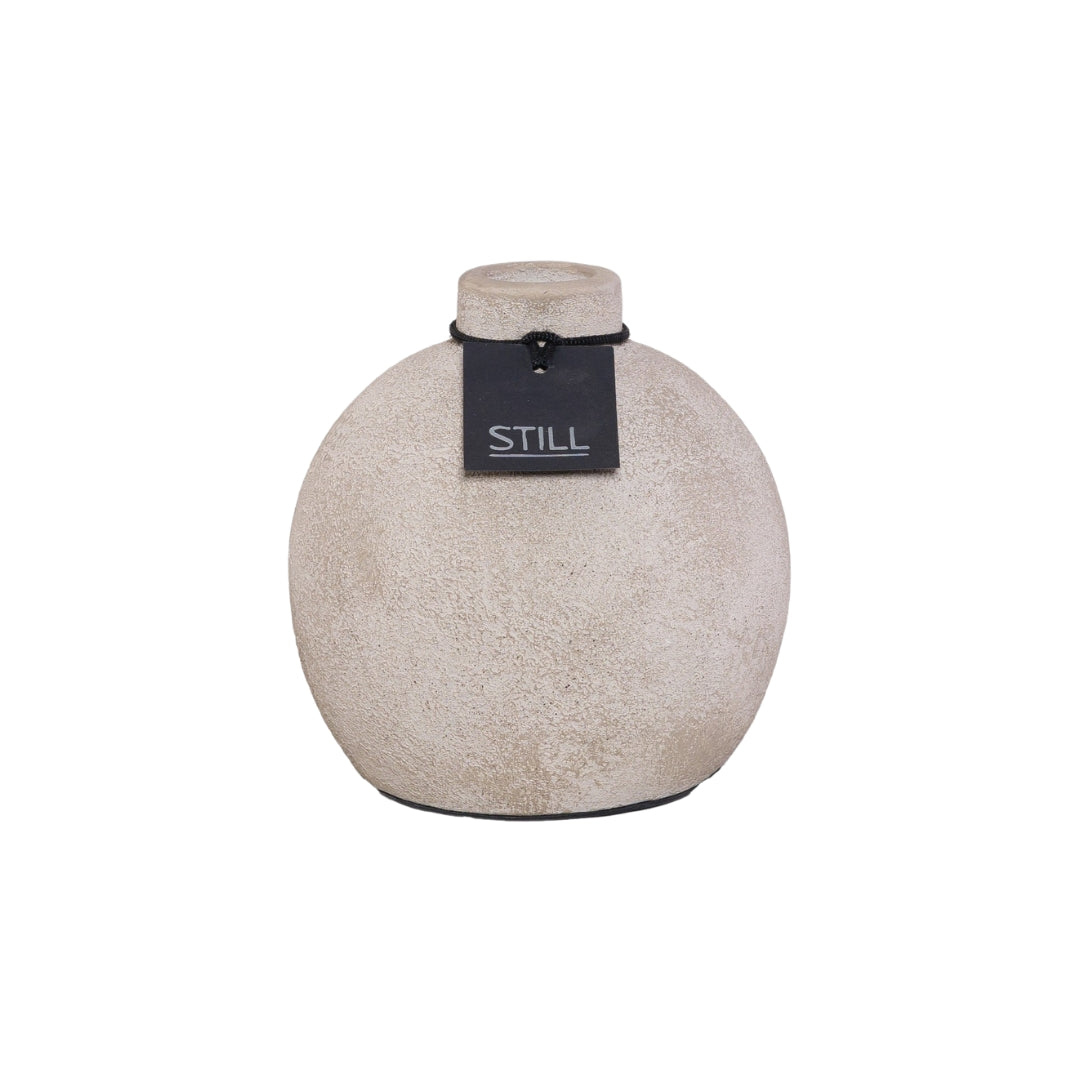 Vaas Kendil - Taupe - 19x18 cm - STILL, Bolvaas