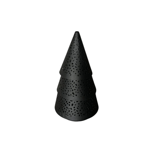 STILL Kerstboom Waxinelichthouder Zwart - 20x11 cm