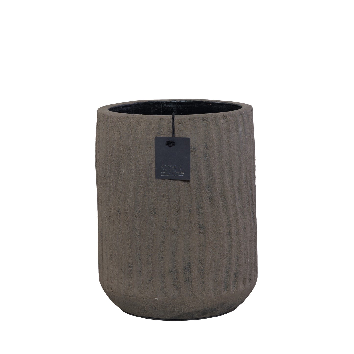 STILL Bloempot met Ribbels Dark - 26x18 cm