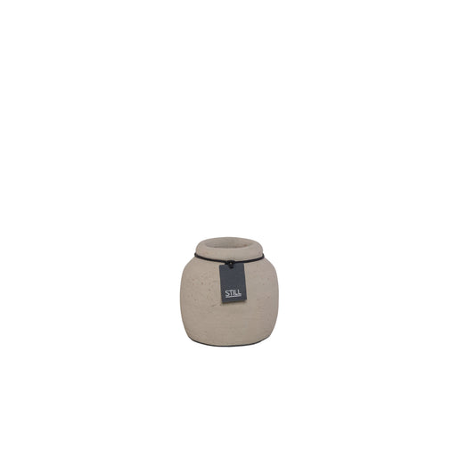 STILL Kleine Vaas Taupe - 12x12 cm