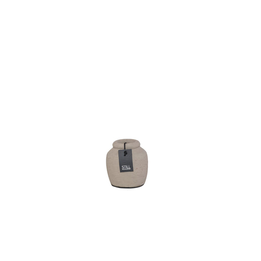 STILL Kleine Vaas Taupe Taupe - 9x9 cm