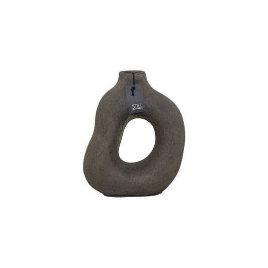D Vaas - Organische Vorm - Donkerbruin - 23x22 cm - STILL Dark Brown