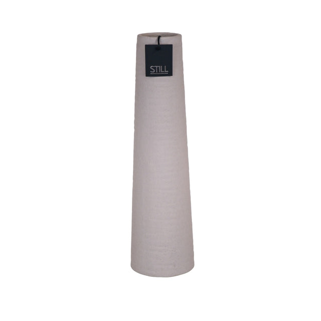 Geribbelde Vaas hoog Beige 50x14 cm - STILL