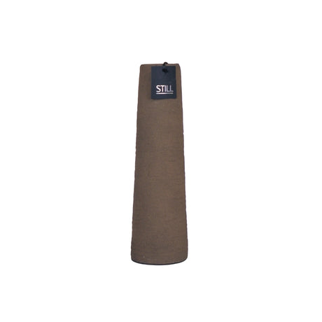 Geribbelde vaas hoog Espresso 40x12