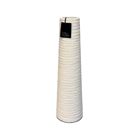 Geribbelde vaas hoog beige 60x15 cm - STILL