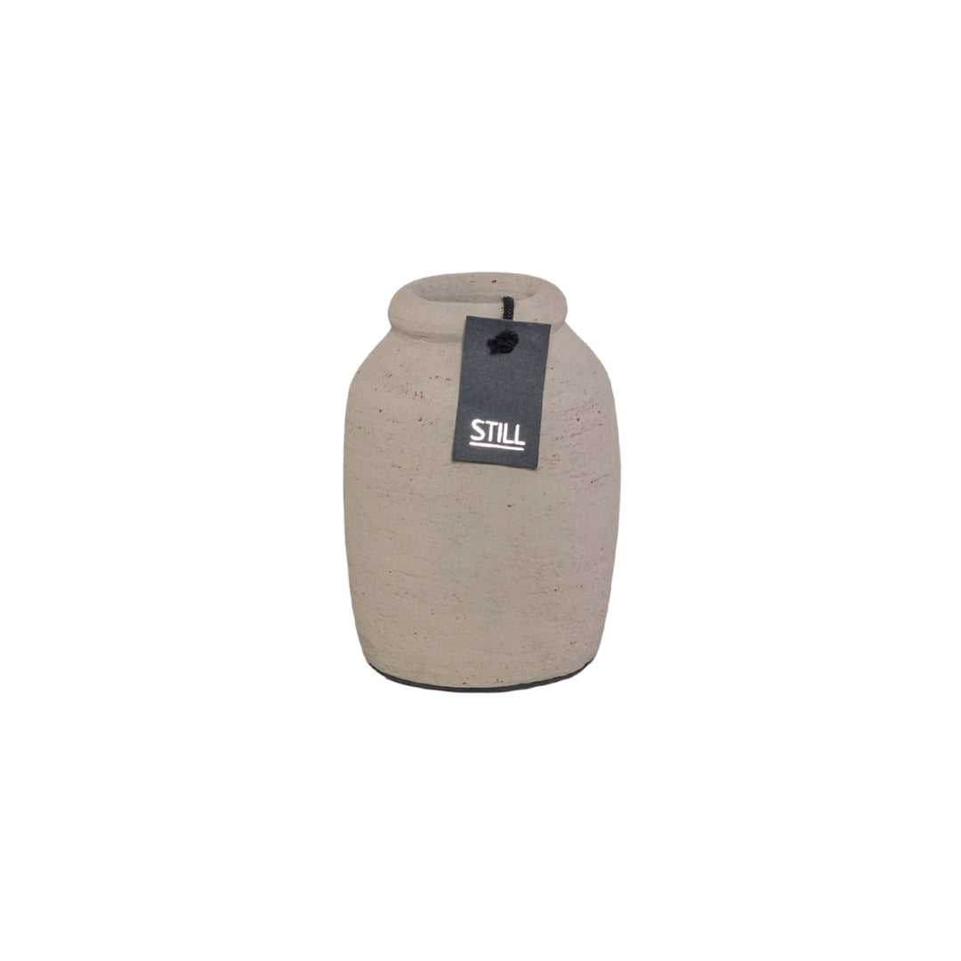 Kleine Vaas - Hoog - Taupe - 15x9 cm - STILL