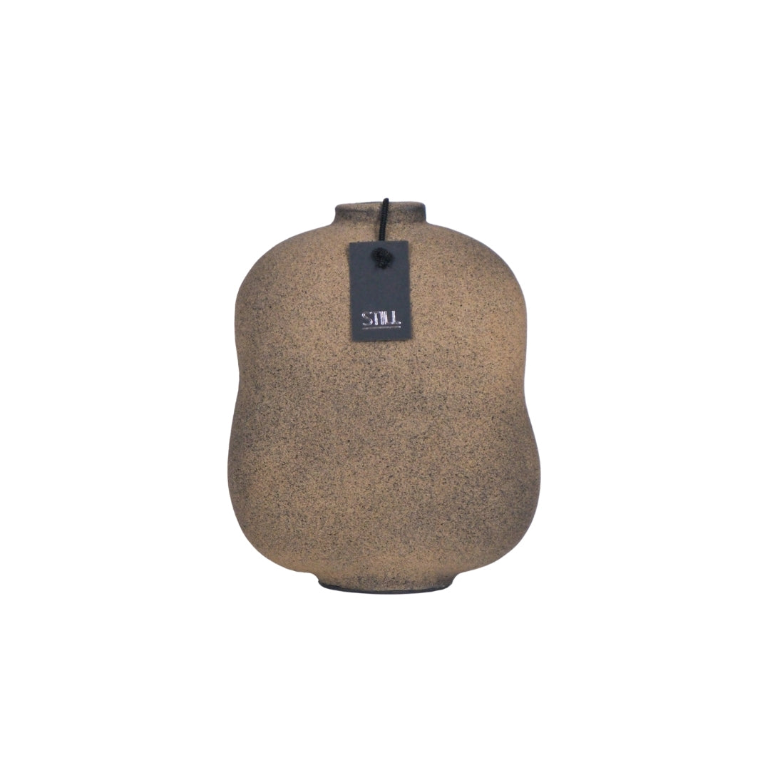 Organische platte vaas - Latte – 22x15 cm - STILL