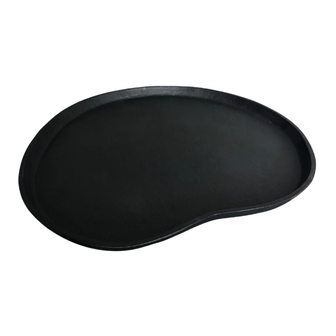 Organische schaal - Groot - Zwart - Ijzer - 50 cm - STILL