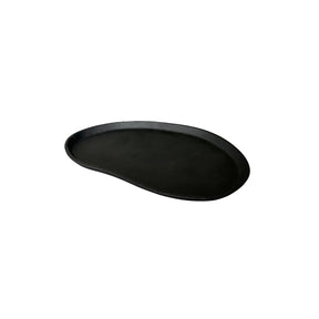 Schaal in organische vorm, zwart, 35 cm, aluminium, STILL