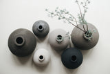 Vaas Kendil - Donkerbruin - 16,5x15,5 - STILL - Dark Brown - Met bloem
