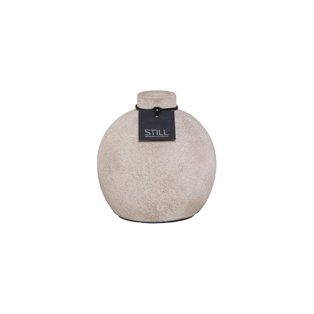 Vaas Kendil - Beige - 16,5x15,5 cm - STILL, Bolvaas