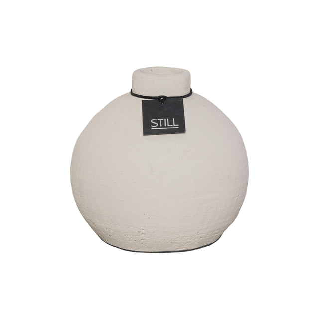 Vaas Kendil - Beige - 24x22 cm - STILL, Bolvaas