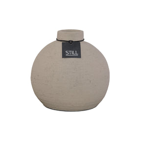 Vaas Kendil - Taupe - 24x22 cm - STILL, Bolvaas