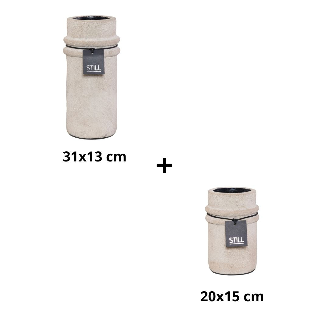 Vaas met ribbels - Light - STILL - Bundelvoordeel