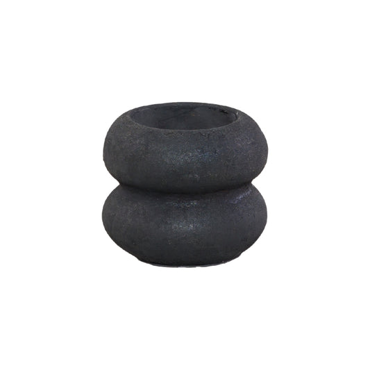 Waxinelichthouder - Maxi - Dubbel - Zwart - 10x8 cm - STILL Black Series