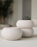 Waxinelichthouder set - Theelicht - Rond - 10x8 cm en 10x5 cm - Beige - STILL - Bundelvoordeel
