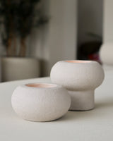 Waxinelichthouder – Theelicht – Rond – 10×5 cm – Beige - STILL