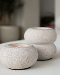 Waxinelichthouder set – Theelicht – Rond – 10×5 en 10x8 cm – Light - STILL - Bundelvoordeel