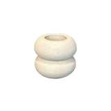 Waxinelichthouder – Theelicht – Rond – Dubbel - 10×8 cm – Beige - STILL
