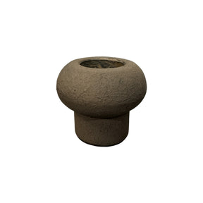 Waxinelichthouder op voet – Theelicht – Rond – 10×10 cm – Espresso - STILL