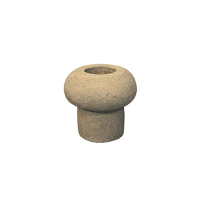 Waxinelichthouder op voet – Theelicht – Rond – 10×10 cm – Latte - STILL