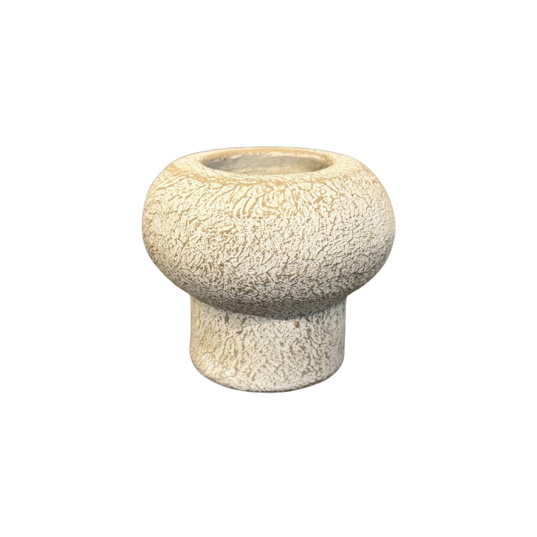 Waxinelichthouder op voet – Theelicht – Rond – 8x8 cm – Light - STILL