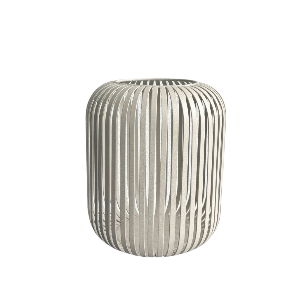 Windlicht IJzer Beige 23x20 cm | Japandi Sfeermaker