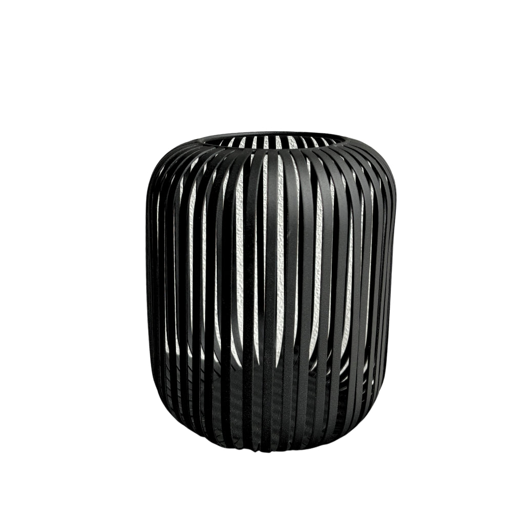 Windlicht ijzer - Zwart - 23x20 cm - STILL