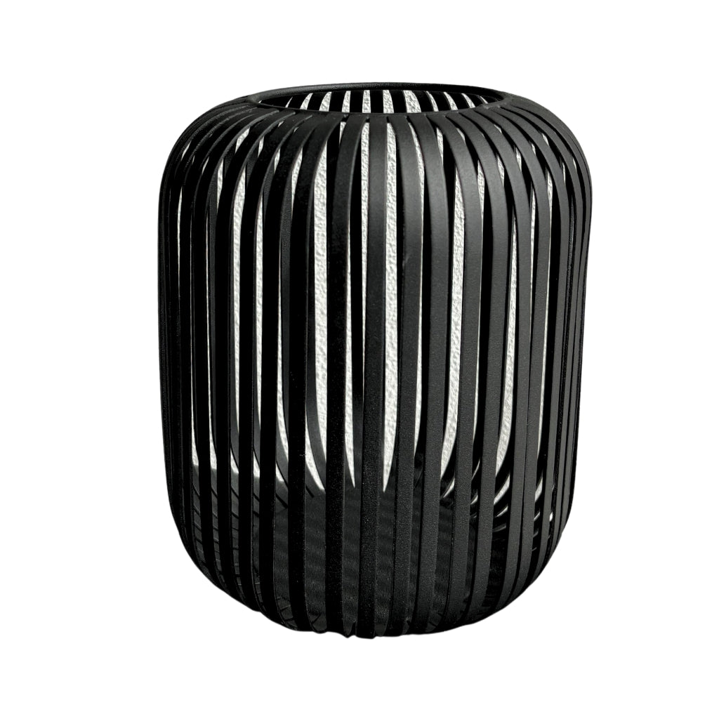 Windlicht ijzer - Zwart - 35x30 cm - STILL