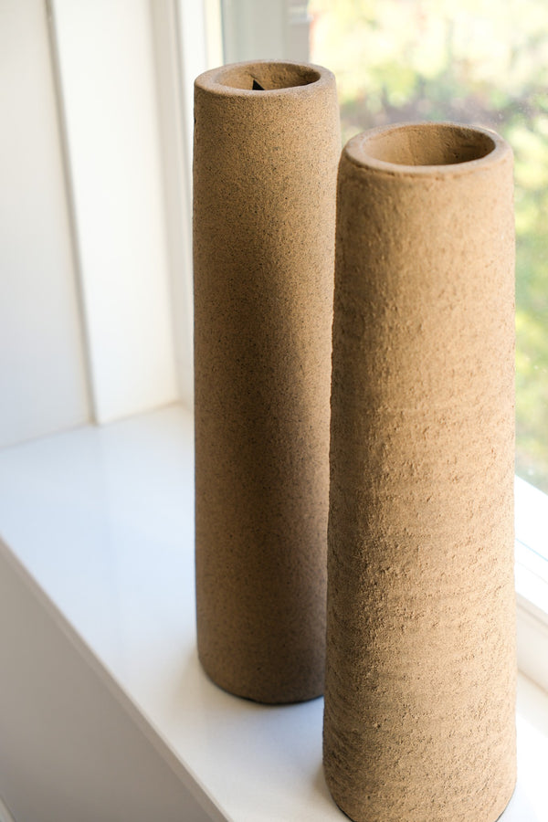 Hohe glatte Vase Latte 40x12 cm | STILL Collection