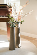Gerippte Vase Light 50x14 cm | Hohe Vase aus Keramik | STILL