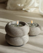 Waxinelichthouder maxi light 10x8 cm van aardewerk met brandend waxinelicht van STILL
